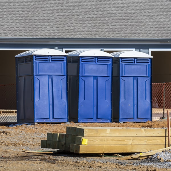 are there any restrictions on where i can place the portable toilets during my rental period in Pencil Bluff AR